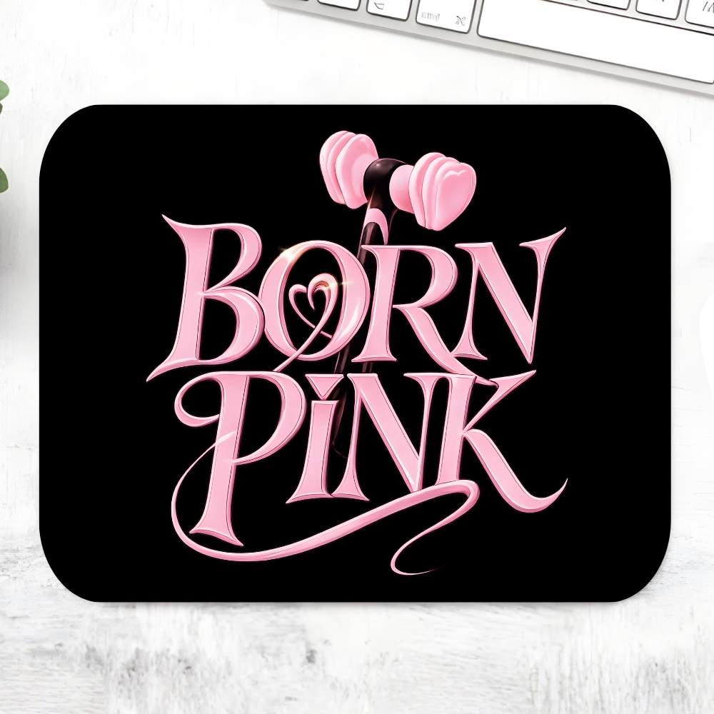 black pink born pink mousepad logitech large anime music band buy online united states usa the banyan tee tbt men women girls boys unisex  