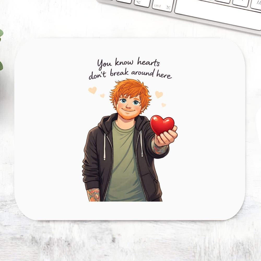 ed sheeran hearts don't break around here mousepad logitech large anime music band buy online united states usa the banyan tee tbt men women girls boys unisex  