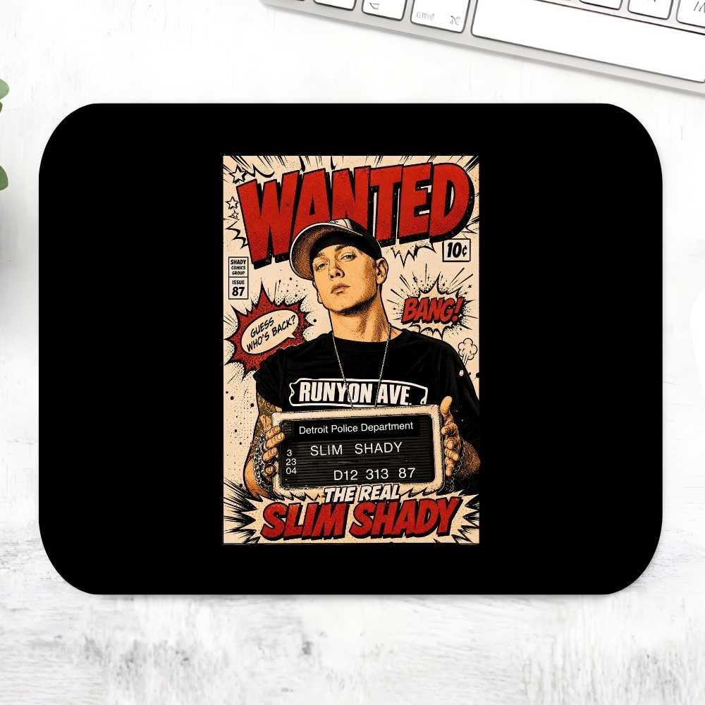 eminem real slim shady mousepad logitech large anime music band buy online united states usa the banyan tee tbt men women girls boys unisex  