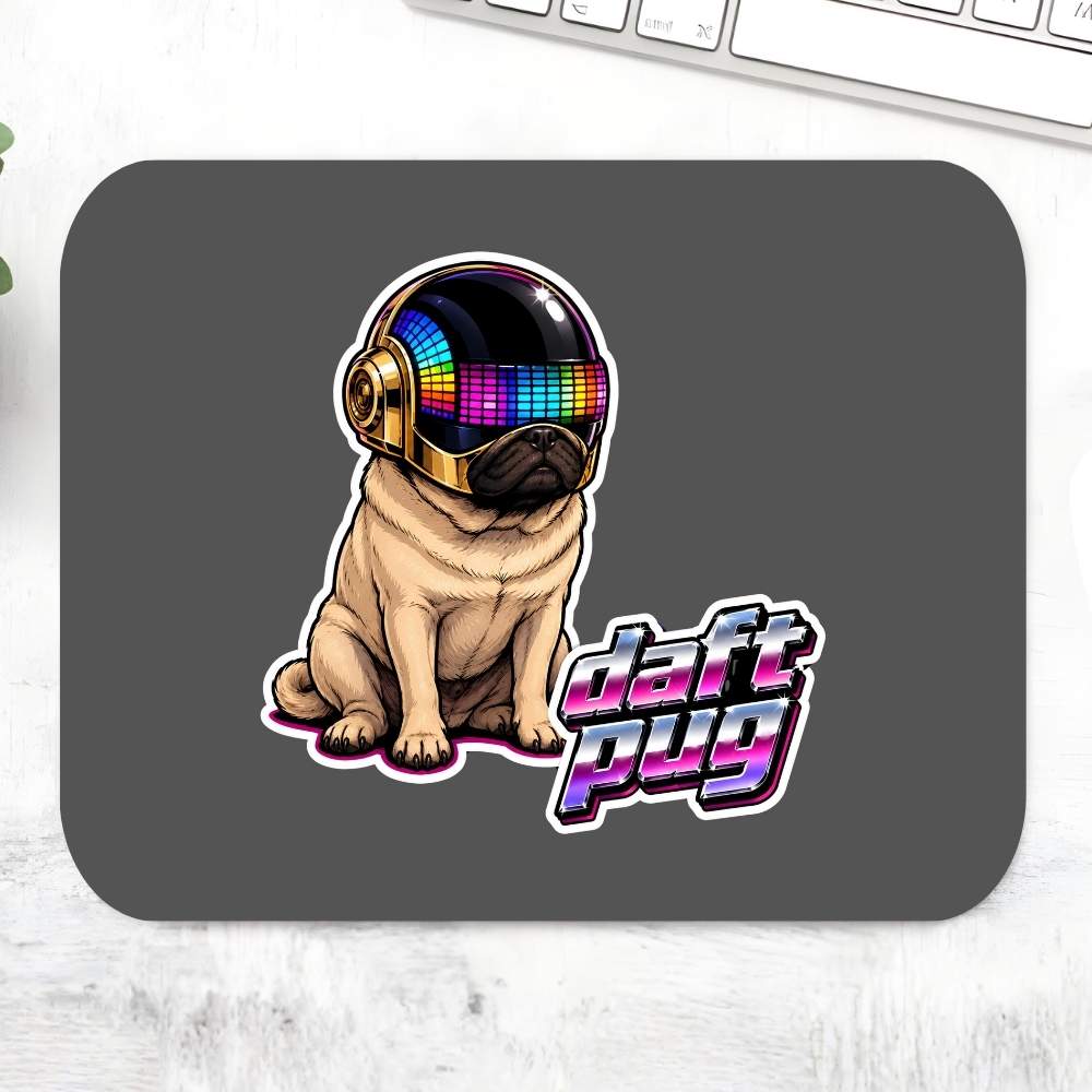 daft punk daft pug mousepad logitech large anime music band buy online united states usa the banyan tee tbt men women girls boys unisex  