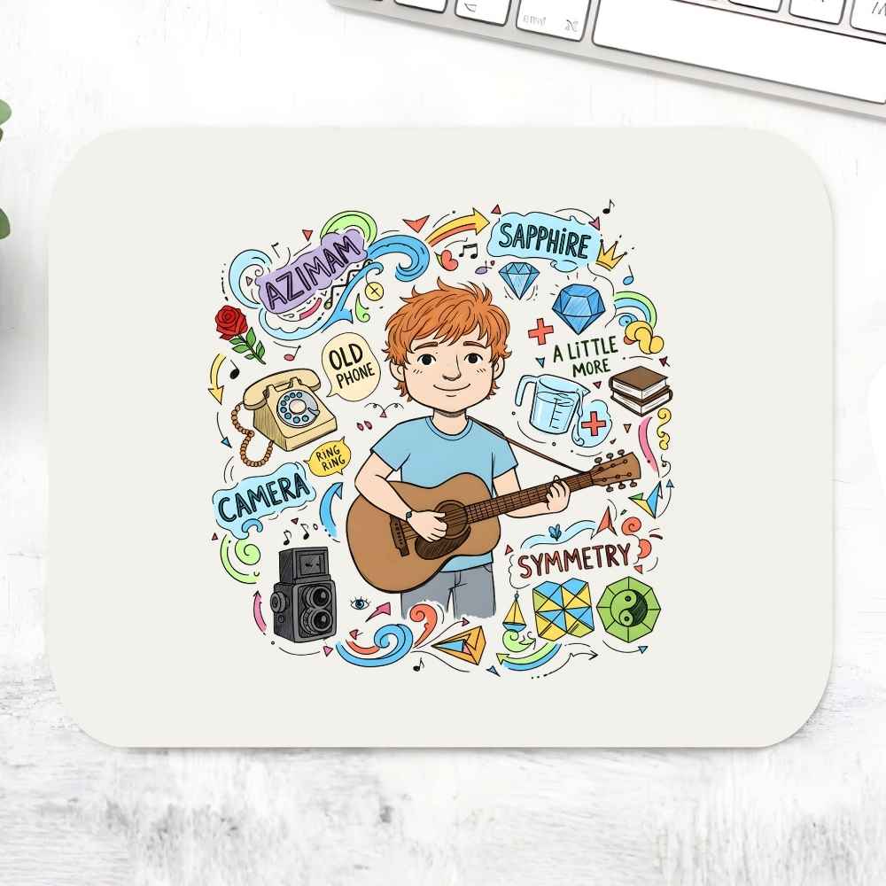 ed sheeran gingerverse mousepad logitech large anime music band buy online united states usa the banyan tee tbt men women girls boys unisex  