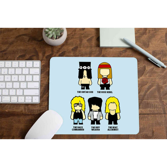 guns n' roses toon rebels mousepad logitech large music band buy online united states of america usa the banyan tee tbt men women girls boys unisex  