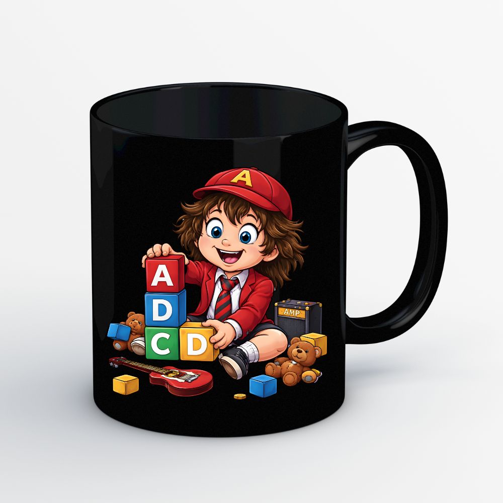 ac/dc back in blocks mug coffee ceramic music band buy online united states usa the banyan tee tbt men women girls boys unisex  