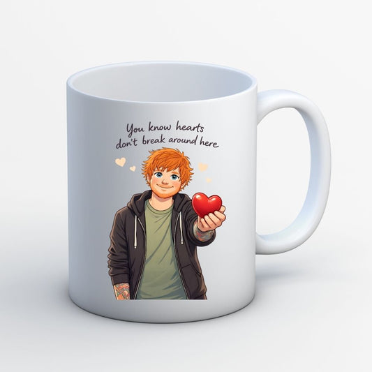 ed sheeran hearts don't break around here mug coffee ceramic music band buy online united states usa the banyan tee tbt men women girls boys unisex  
