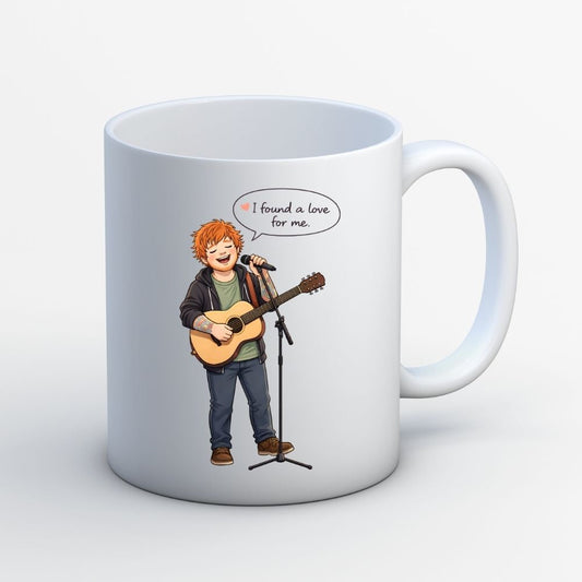 ed sheeran i found a love mug coffee ceramic music band buy online united states usa the banyan tee tbt men women girls boys unisex  