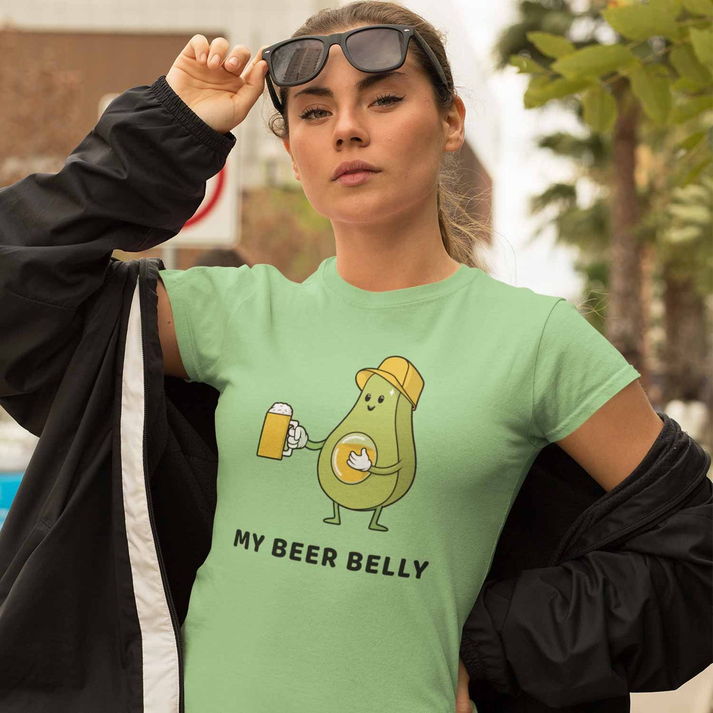 graphic my beer belly t-shirt printed graphic stylish buy online united states usa the banyan tee tbt men women girls boys unisex jade 