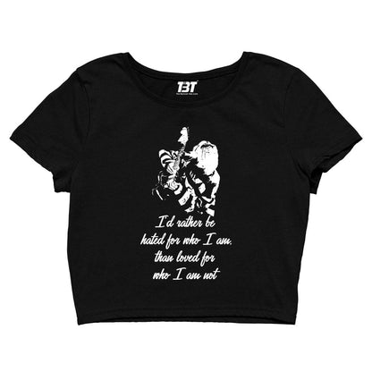 nirvana who i am crop top music band buy online united states of america usa the banyan tee tbt men women girls boys unisex black