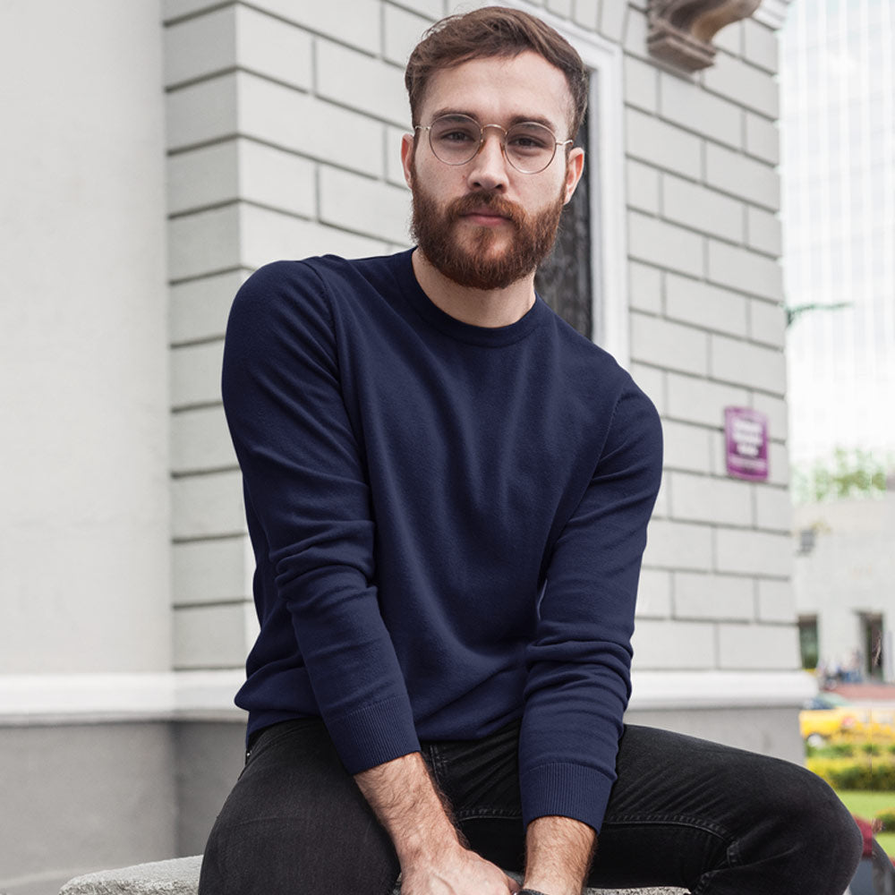 Plain Navy Blue Sweatshirt The Banyan Tee weatshirts and hoodies for men for women