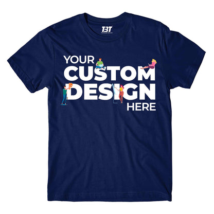 custom t shirt customized tee your design here the banyan tee personalized shirt navy blue