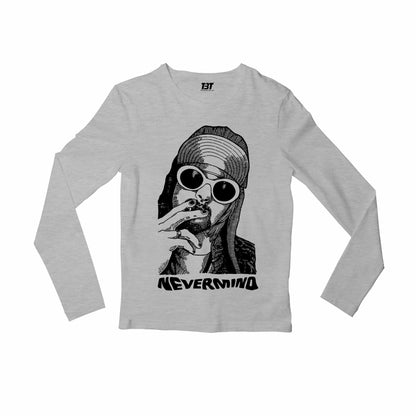 nirvana kurt never minds full sleeves long sleeves music band buy online india the banyan tee tbt men women girls boys unisex gray