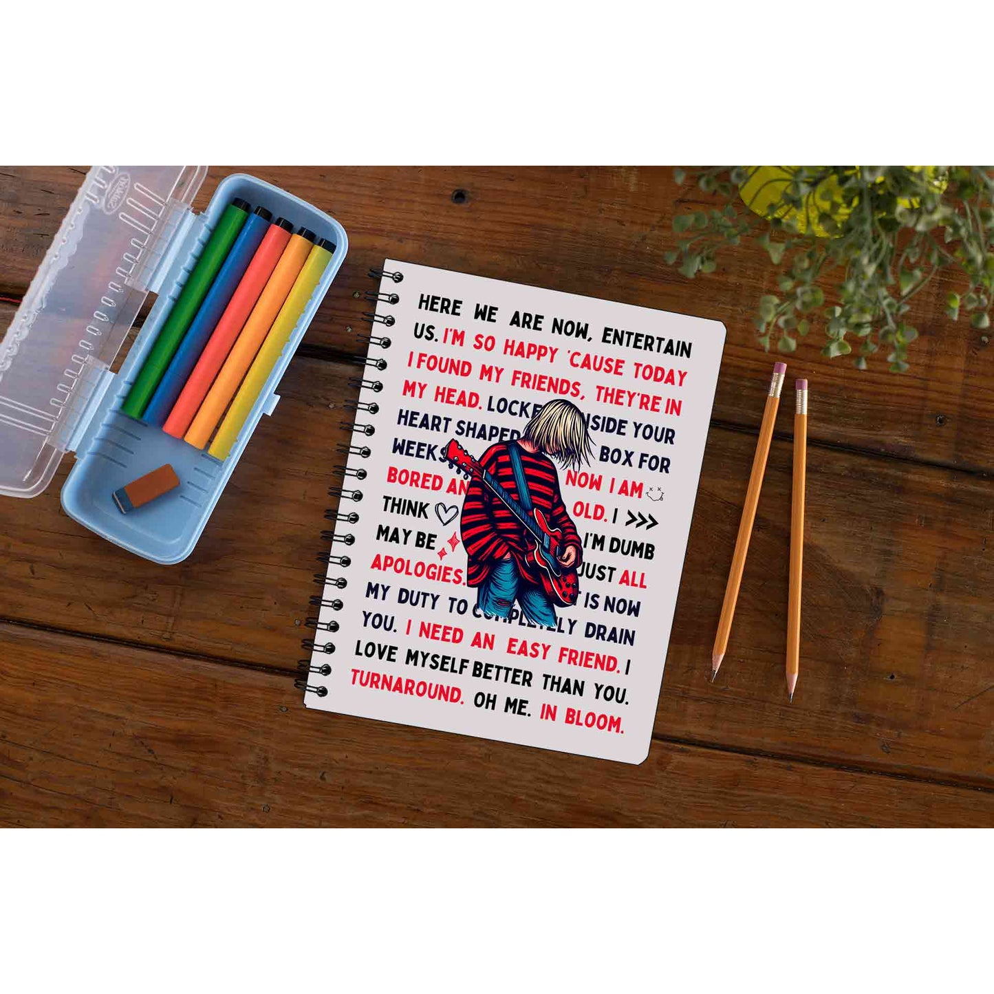 nirvana lyrical doodle notebook notepad diary buy online united states of america usa the banyan tee tbt unruled