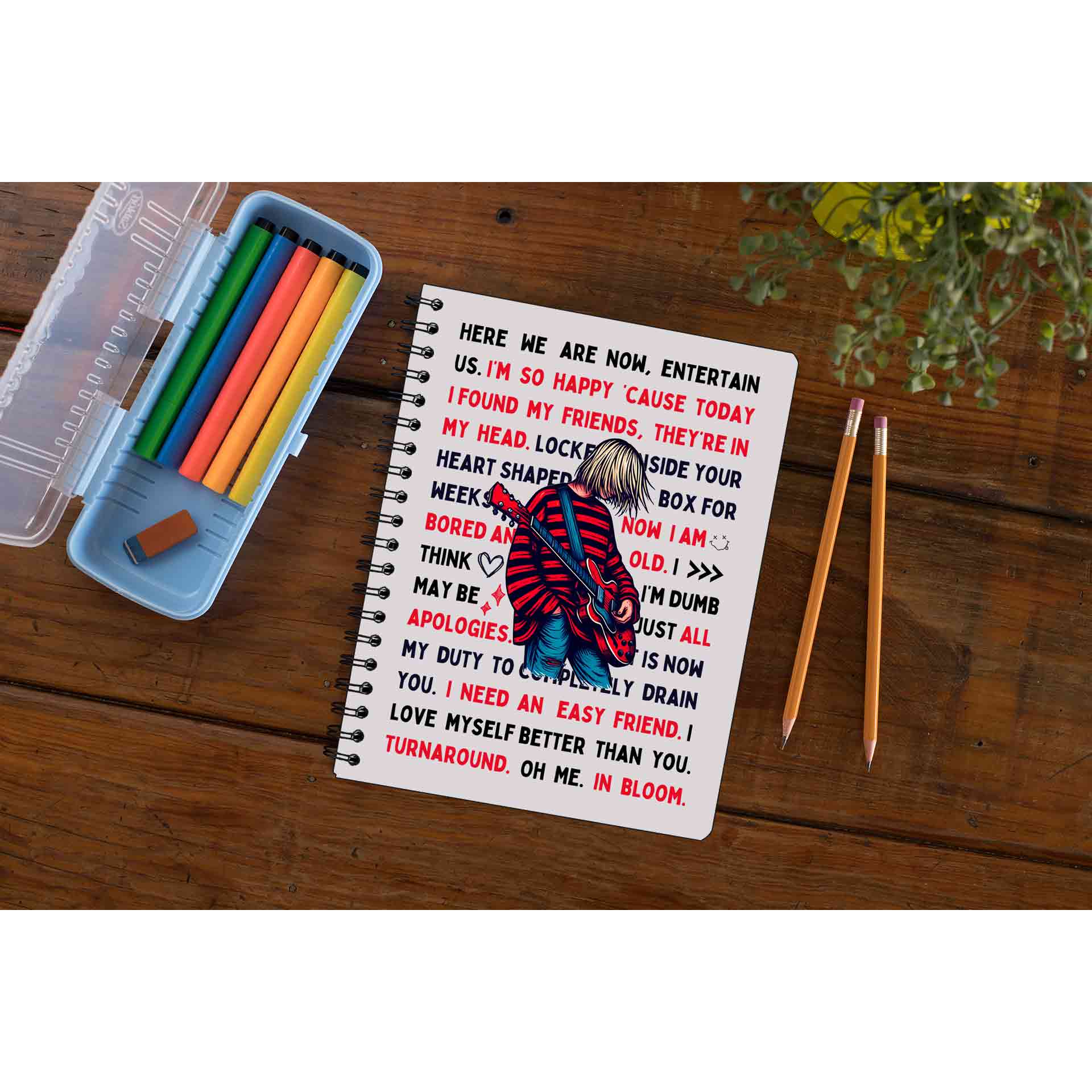 nirvana lyrical doodle notebook notepad diary buy online united states of america usa the banyan tee tbt unruled