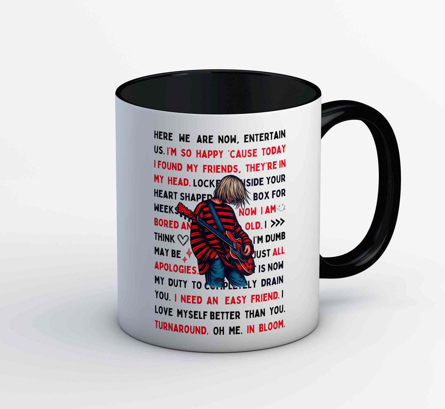 nirvana lyrical doodle mug coffee ceramic music band buy online united states of america usa the banyan tee tbt men women girls boys unisex