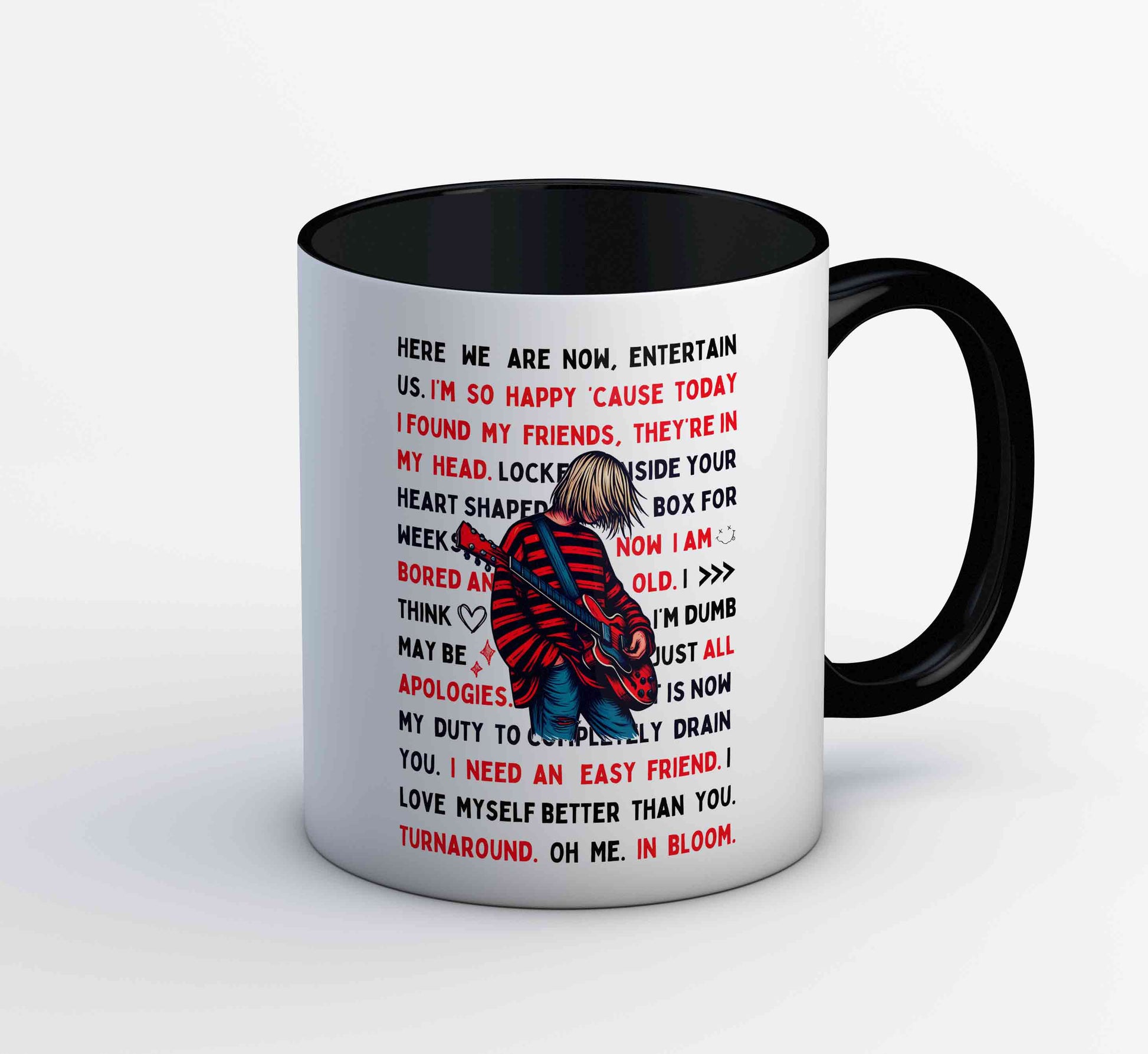 nirvana lyrical doodle mug coffee ceramic music band buy online united states of america usa the banyan tee tbt men women girls boys unisex