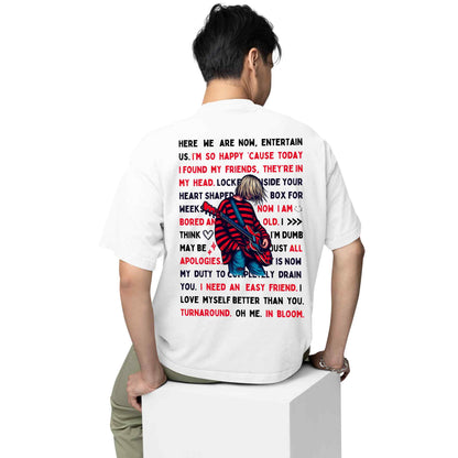 nirvana oversized t shirt - lyrical doodle music t-shirt white buy online india the banyan tee tbt men women girls boys unisex