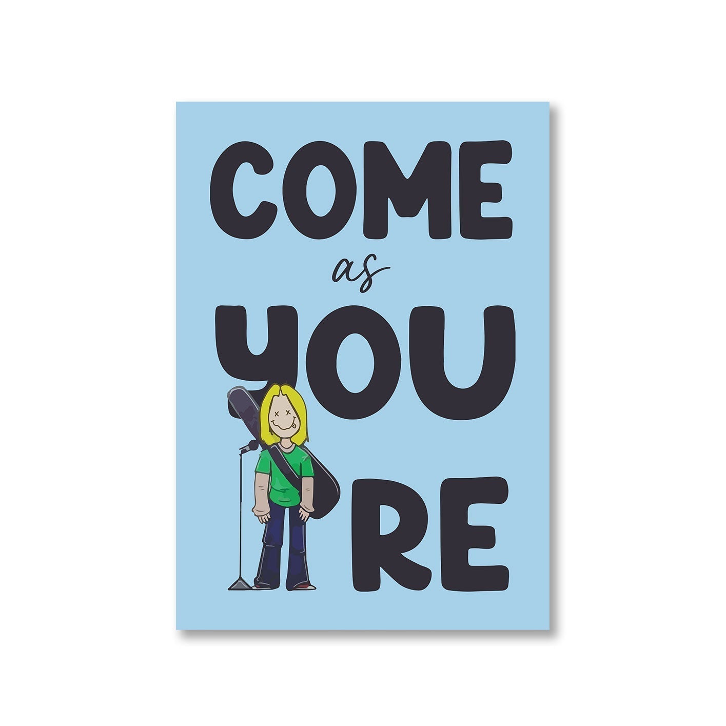 nirvana come as you are poster wall art buy online united states of america usa the banyan tee tbt a4