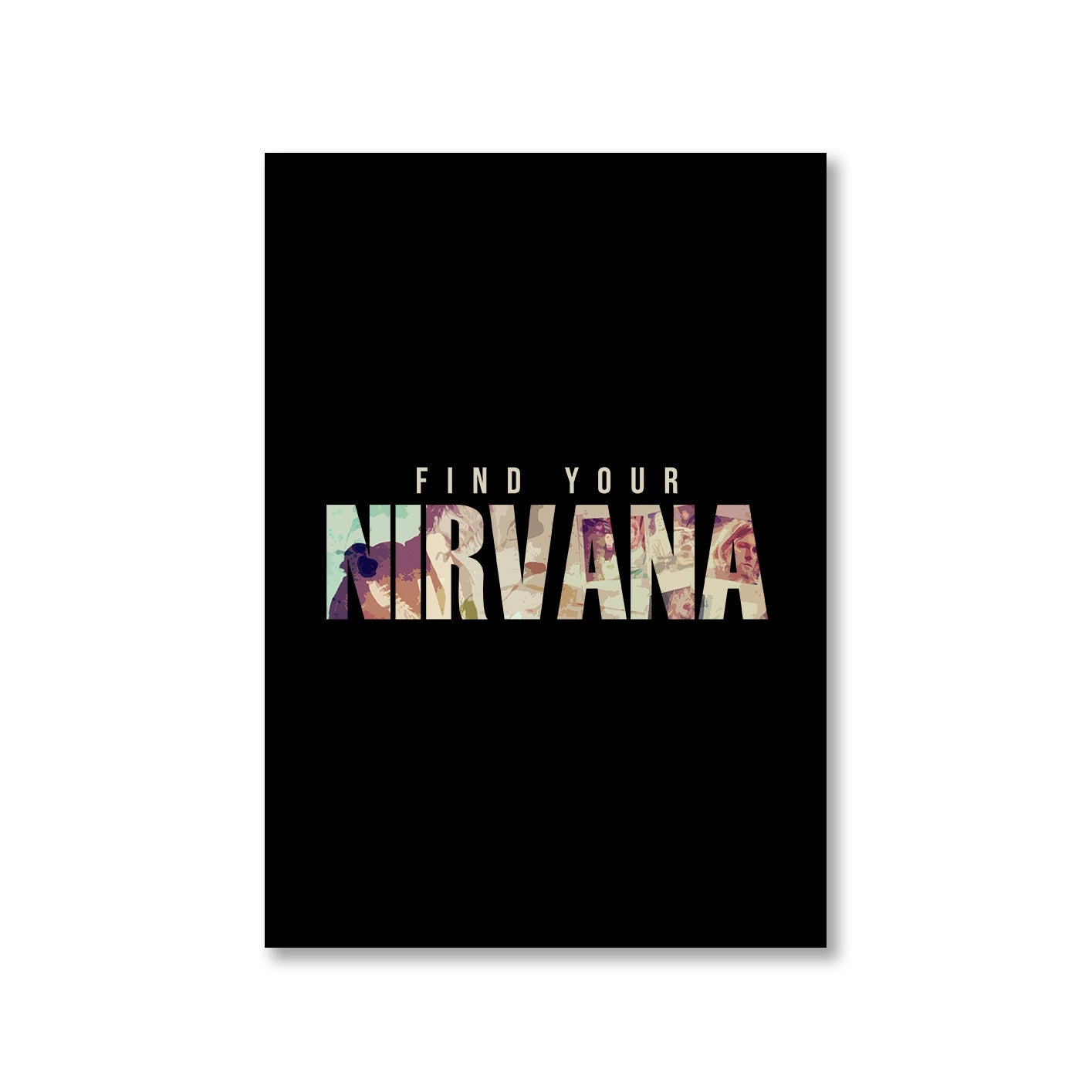 nirvana find your nirvana poster wall art buy online united states of america usa the banyan tee tbt a4