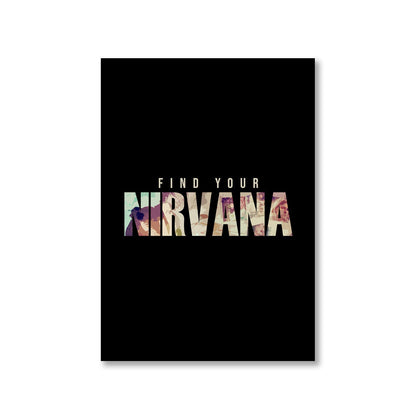 nirvana find your nirvana poster wall art buy online united states of america usa the banyan tee tbt a4