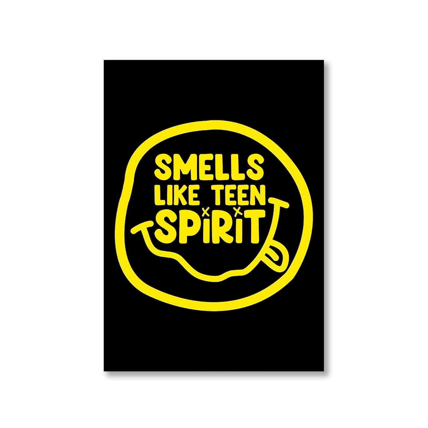 nirvana smells like teen spirit poster wall art buy online united states of america usa the banyan tee tbt a4