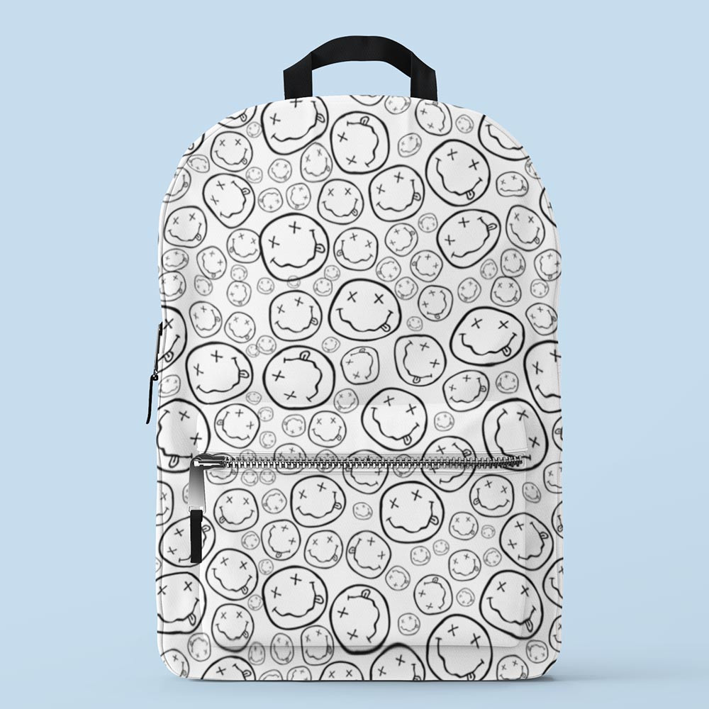 nirvana smiley best travel backpack rucksack for men women girls boys laptop united states us