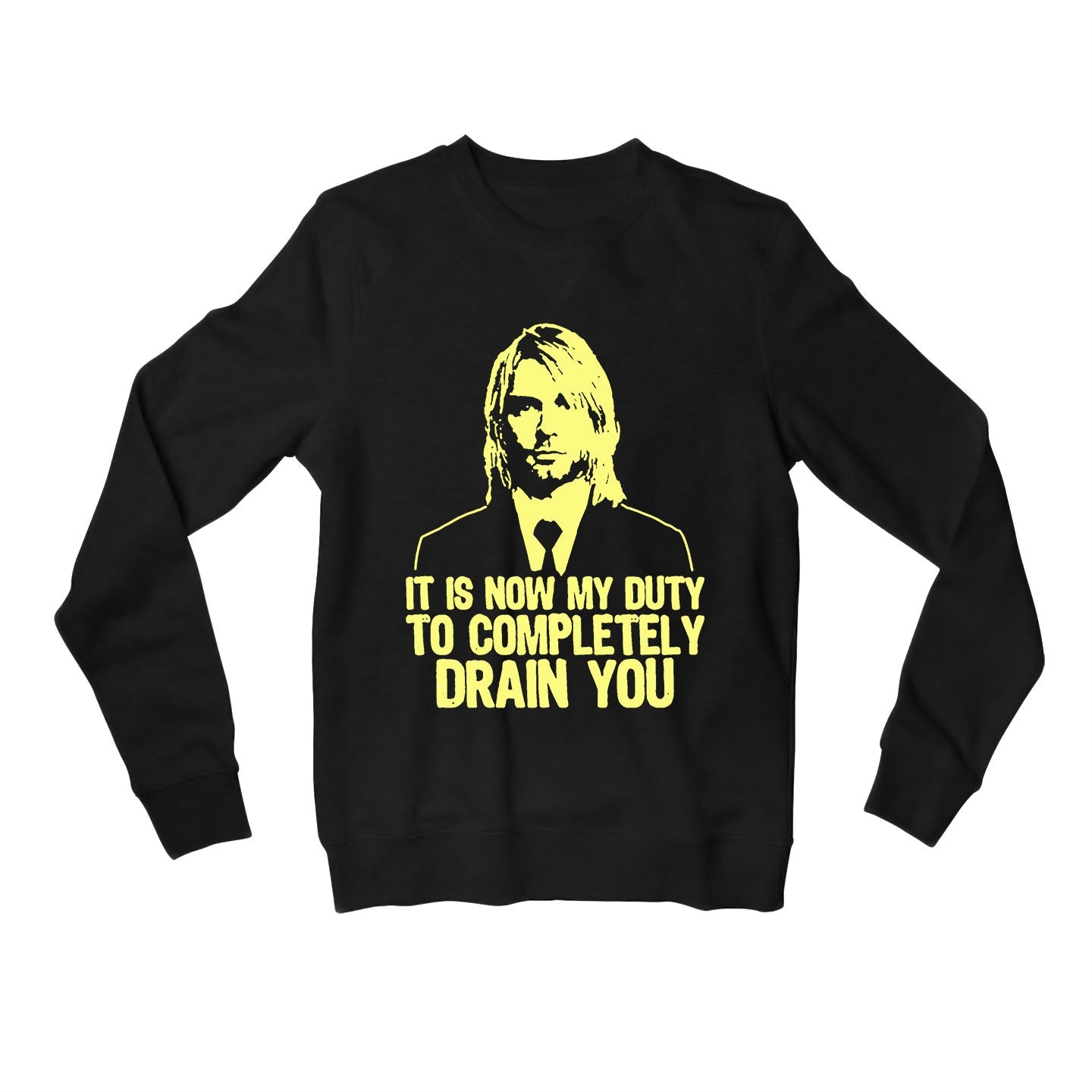 nirvana drain you sweatshirt upper winterwear music band buy online united states usa the banyan tee tbt men women girls boys unisex black