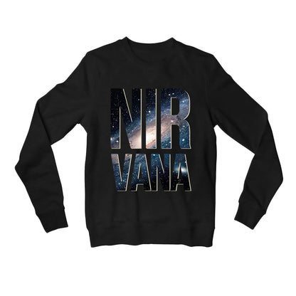 nirvana sweatshirt upper winterwear music band buy online united states usa the banyan tee tbt men women girls boys unisex black
