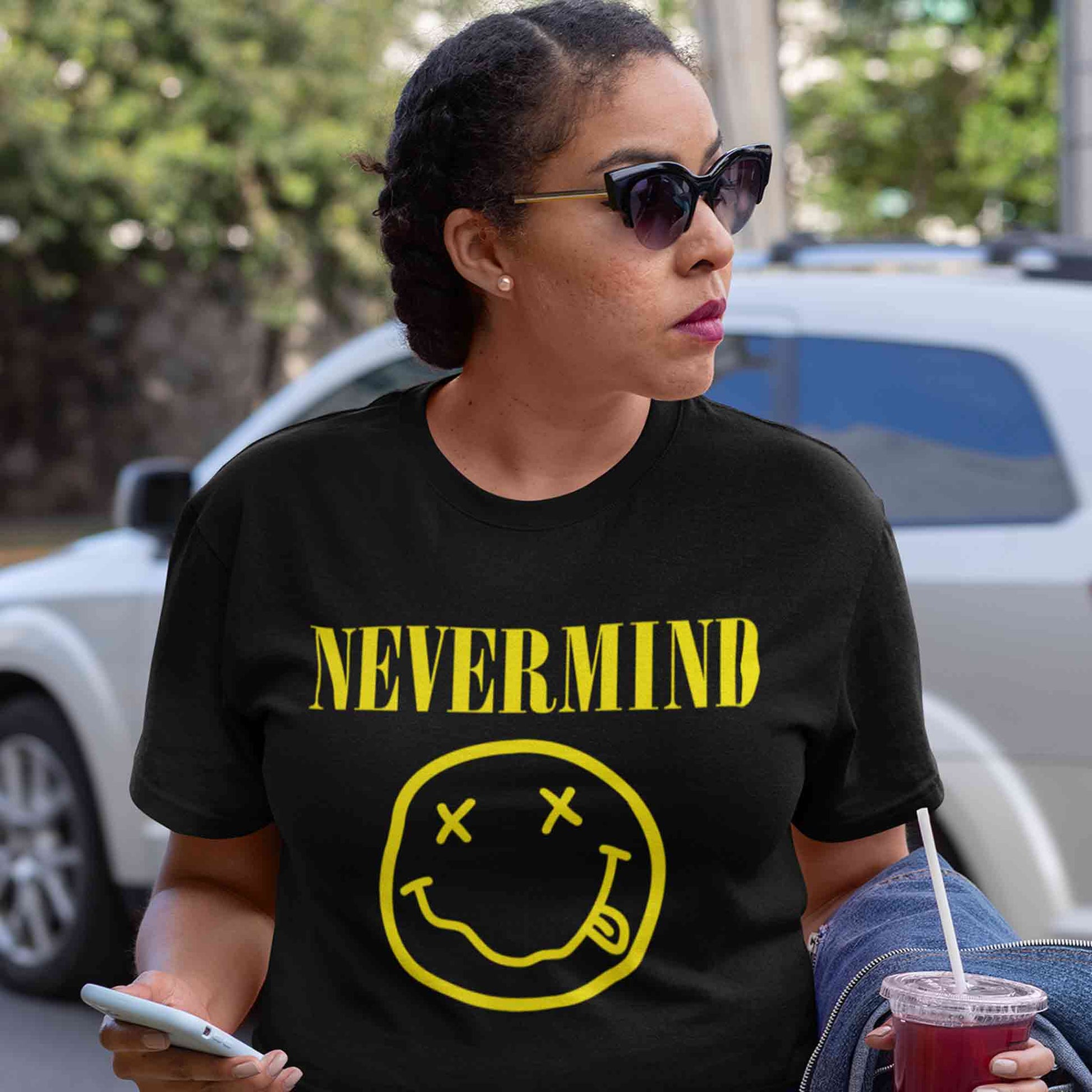 nirvana nevermind t-shirt music band buy online united states of america usa the banyan tee tbt men women girls boys unisex black
