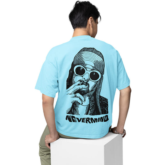 nirvana oversized t shirt - kurt never minds music t-shirt baby blue buy online india the banyan tee tbt men women girls boys unisex