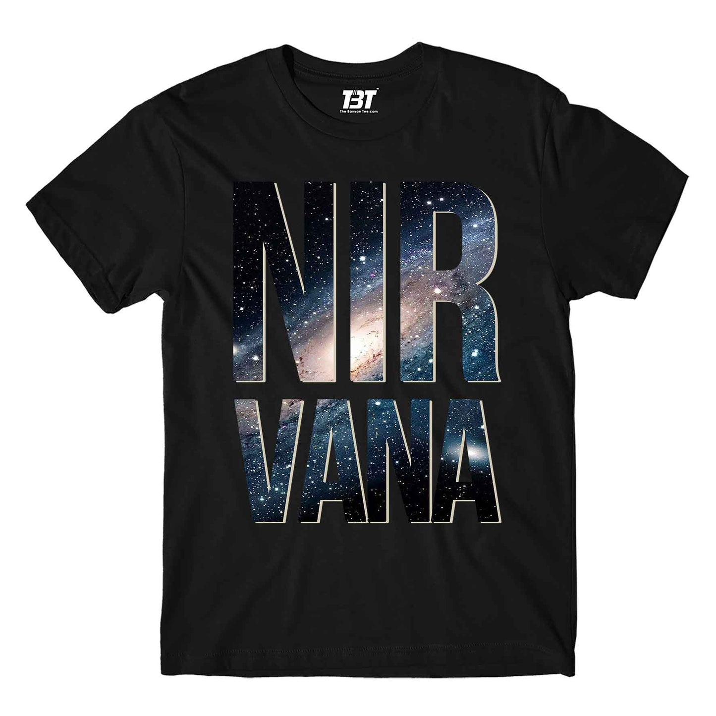 nirvana t-shirt music band buy online united states of america usa the banyan tee tbt men women girls boys unisex black