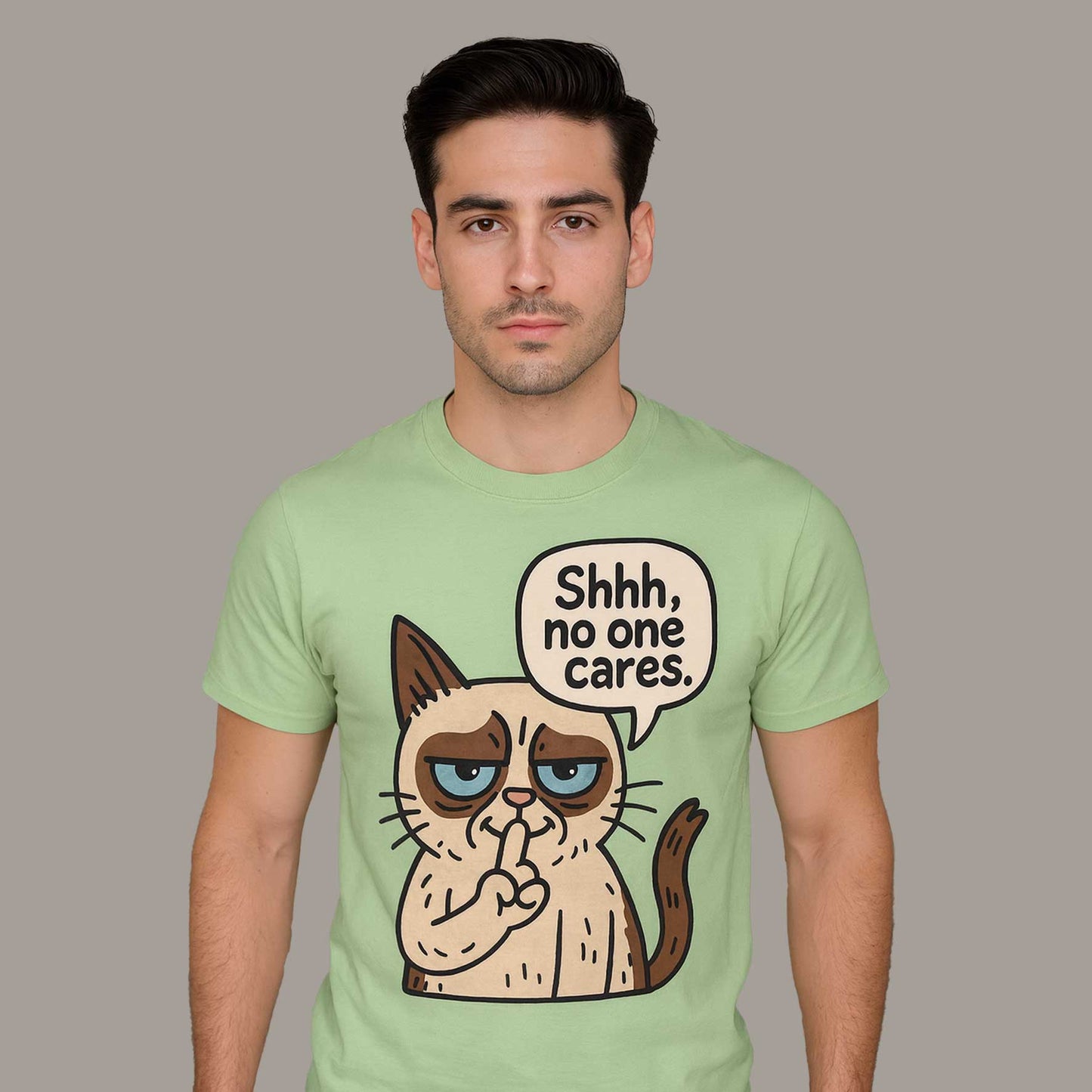 graphic no one cares t-shirt printed graphic stylish buy online united states usa the banyan tee tbt men women girls boys unisex jade 