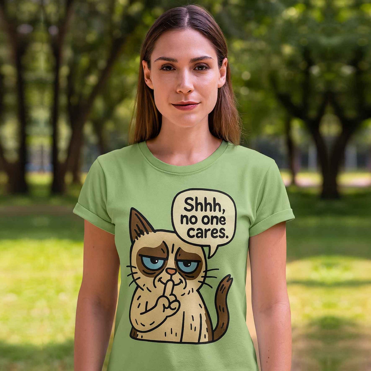 T shirt - No One Cares