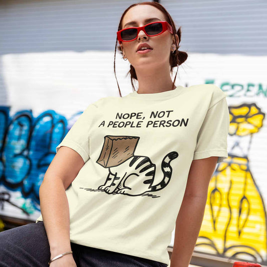 graphic not a people person t-shirt printed graphic stylish buy online united states usa the banyan tee tbt men women girls boys unisex off white 