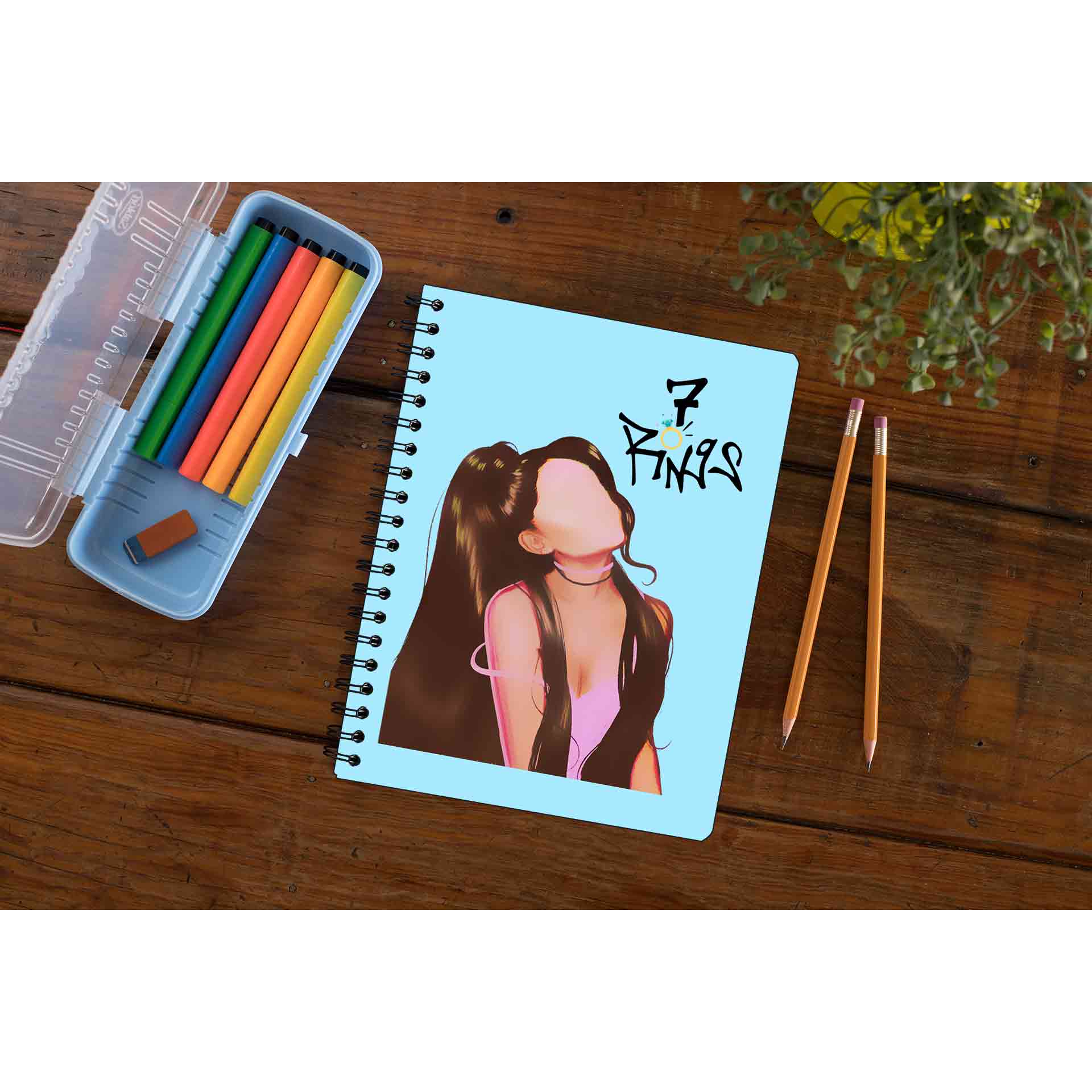 ariana grande 7 rings notebook notepad diary buy online united states of america usa the banyan tee tbt unruled