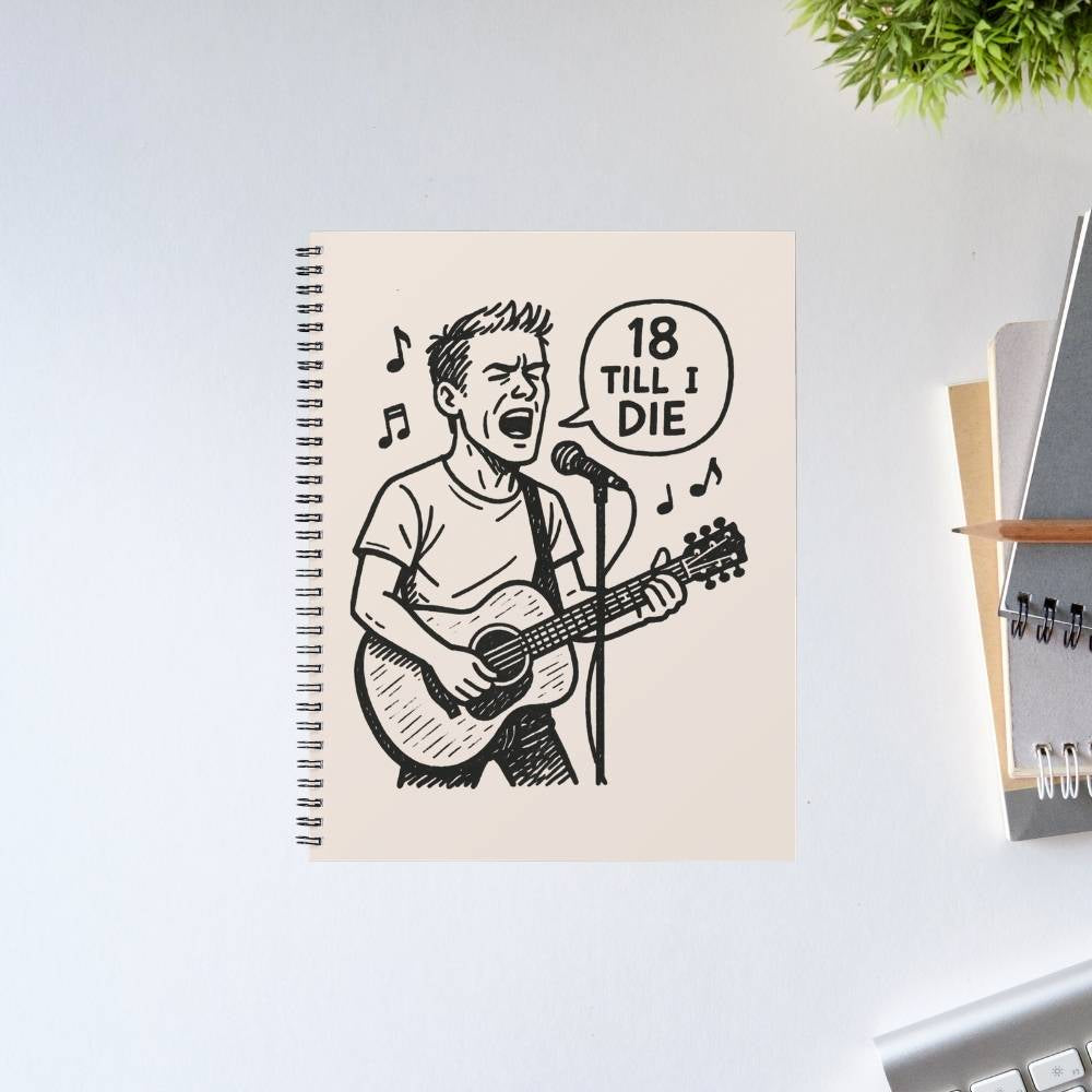 bryan adams 18 till i die notebook notepad diary buy online united states of america usa the banyan tee tbt unruled