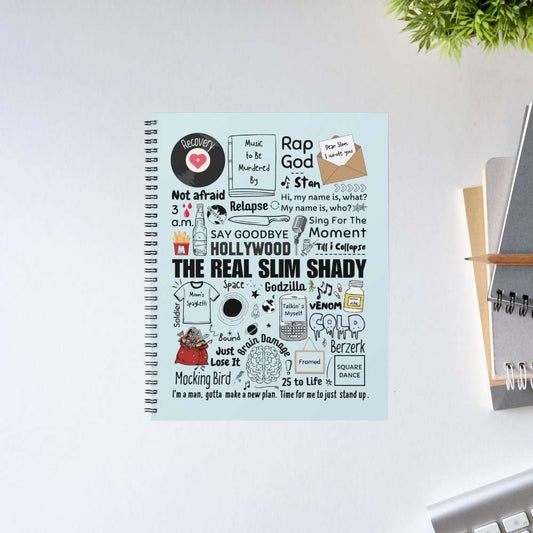 eminem shady doodle notebook notepad diary buy online united states of america usa the banyan tee tbt unruled