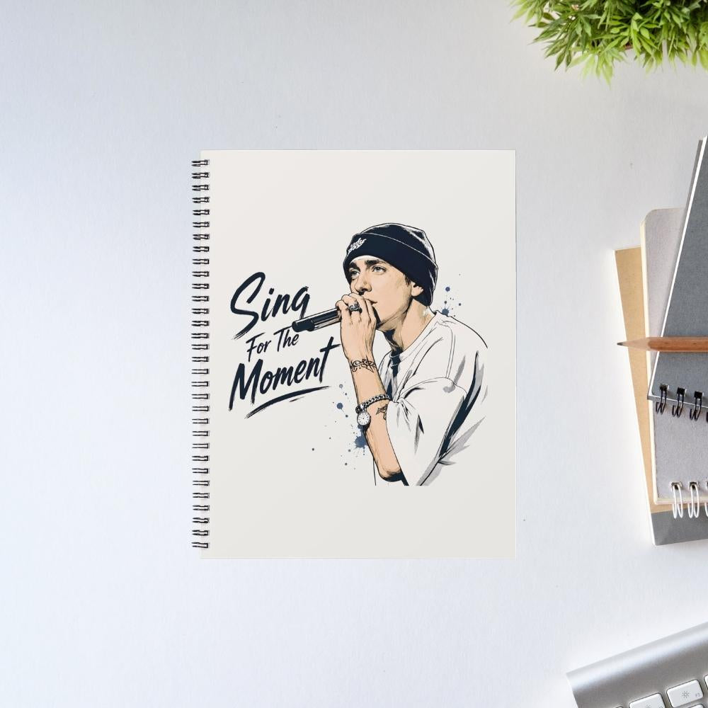 eminem sing for the moment notebook notepad diary buy online united states usa the banyan tee tbt unruled 