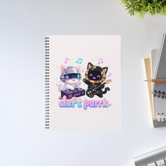 daft punk daft purrk notebook notepad diary buy online united states usa the banyan tee tbt unruled 