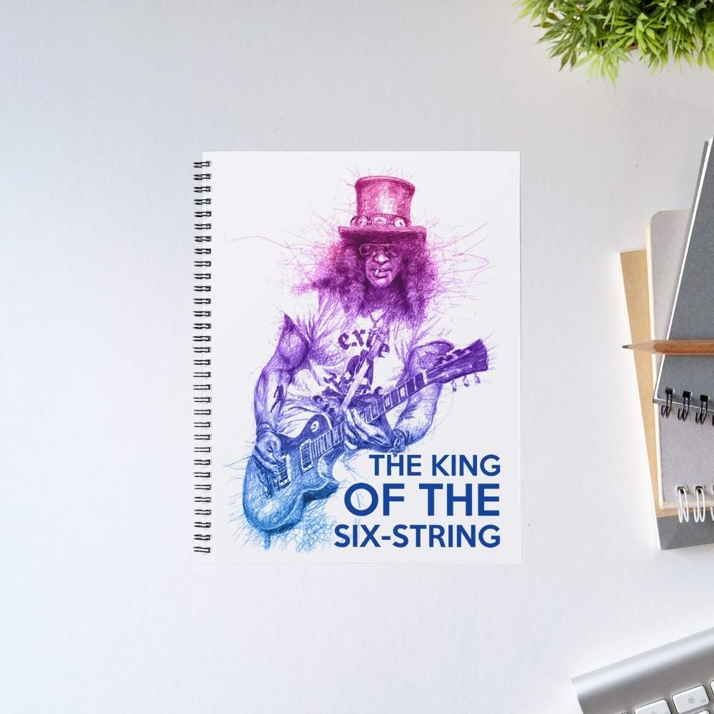 guns n' roses the king of the six string - slash notebook notepad diary buy online united states of america usa the banyan tee tbt unruled