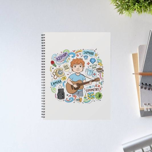 ed sheeran gingerverse notebook notepad diary buy online united states usa the banyan tee tbt unruled 