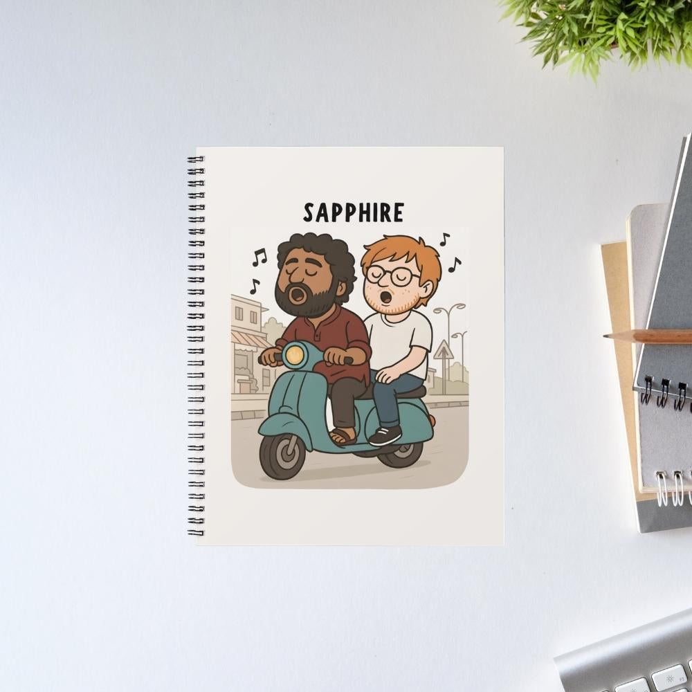 ed sheeran sapphire notebook notepad diary buy online united states usa the banyan tee tbt unruled 
