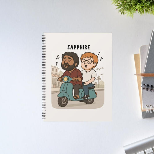 ed sheeran sapphire notebook notepad diary buy online united states usa the banyan tee tbt unruled 