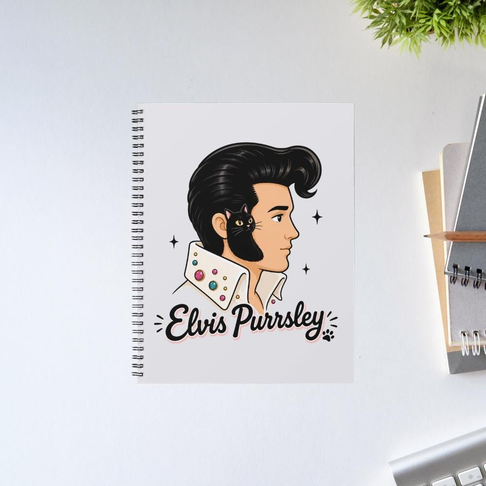 elvis presley purrsley notebook notepad diary buy online united states usa the banyan tee tbt unruled 