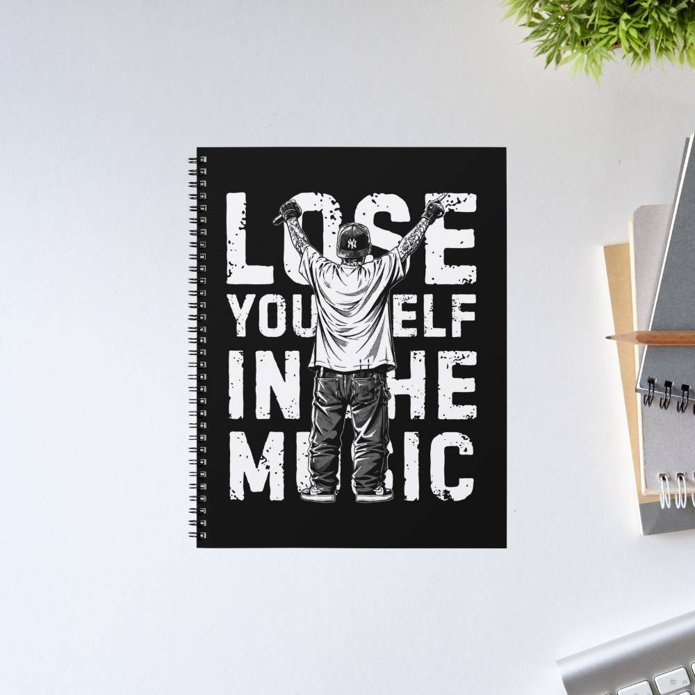 eminem lose yourself in the music notebook notepad diary buy online united states usa the banyan tee tbt unruled 