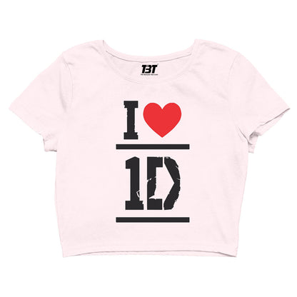 one direction i love 1d crop top music band buy online united states of america usa the banyan tee tbt men women girls boys unisex gray