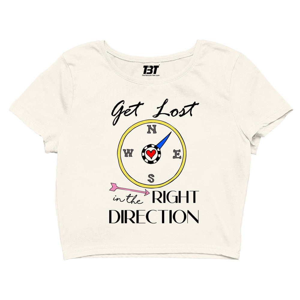 one direction right direction crop top music band buy online united states of america usa the banyan tee tbt men women girls boys unisex white