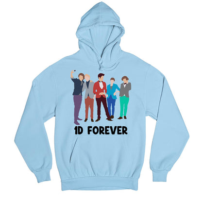 one direction 1d forever hoodie hooded sweatshirt winterwear music band buy online united states usa the banyan tee tbt men women girls boys unisex baby blue