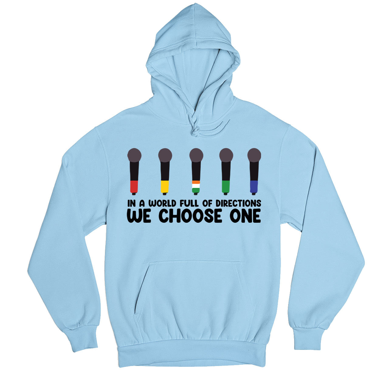 one direction we choose one hoodie hooded sweatshirt winterwear music band buy online usa united states of america the banyan tee tbt men women girls boys unisex baby blue