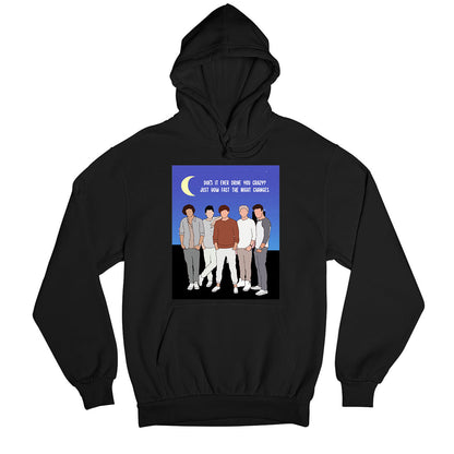 one direction night changes hoodie hooded sweatshirt winterwear music band buy online united states usa the banyan tee tbt men women girls boys unisex black