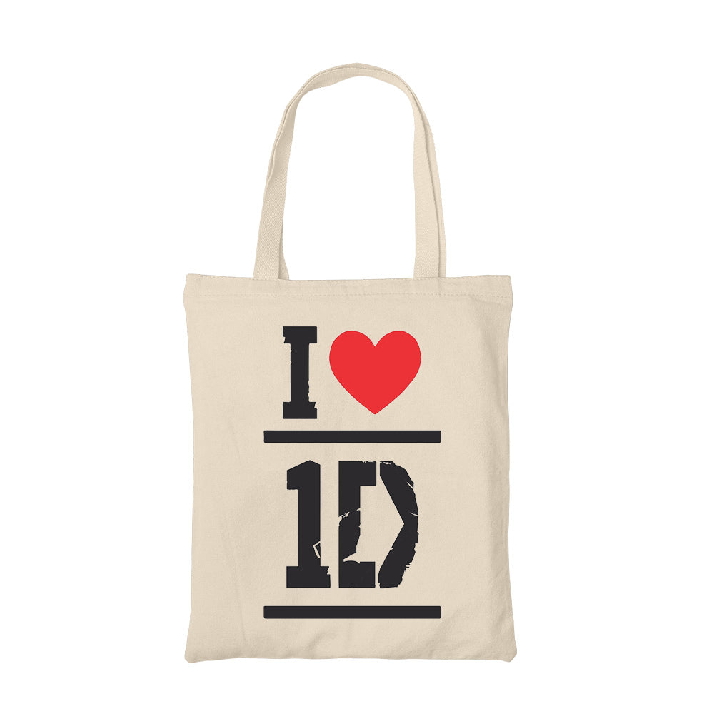 one direction i love 1d tote bag hand printed cotton women men unisex