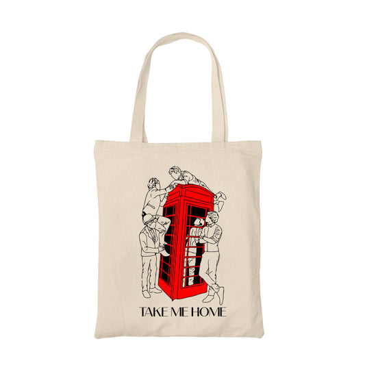 one direction take me home tote bag hand printed cotton women men unisex